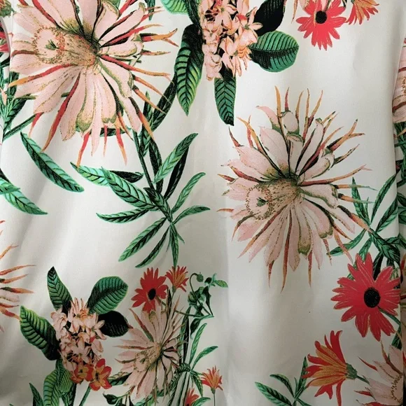 Chico's 2 Floral Cardigan Jacket with Pockets - Picture 7 of 9